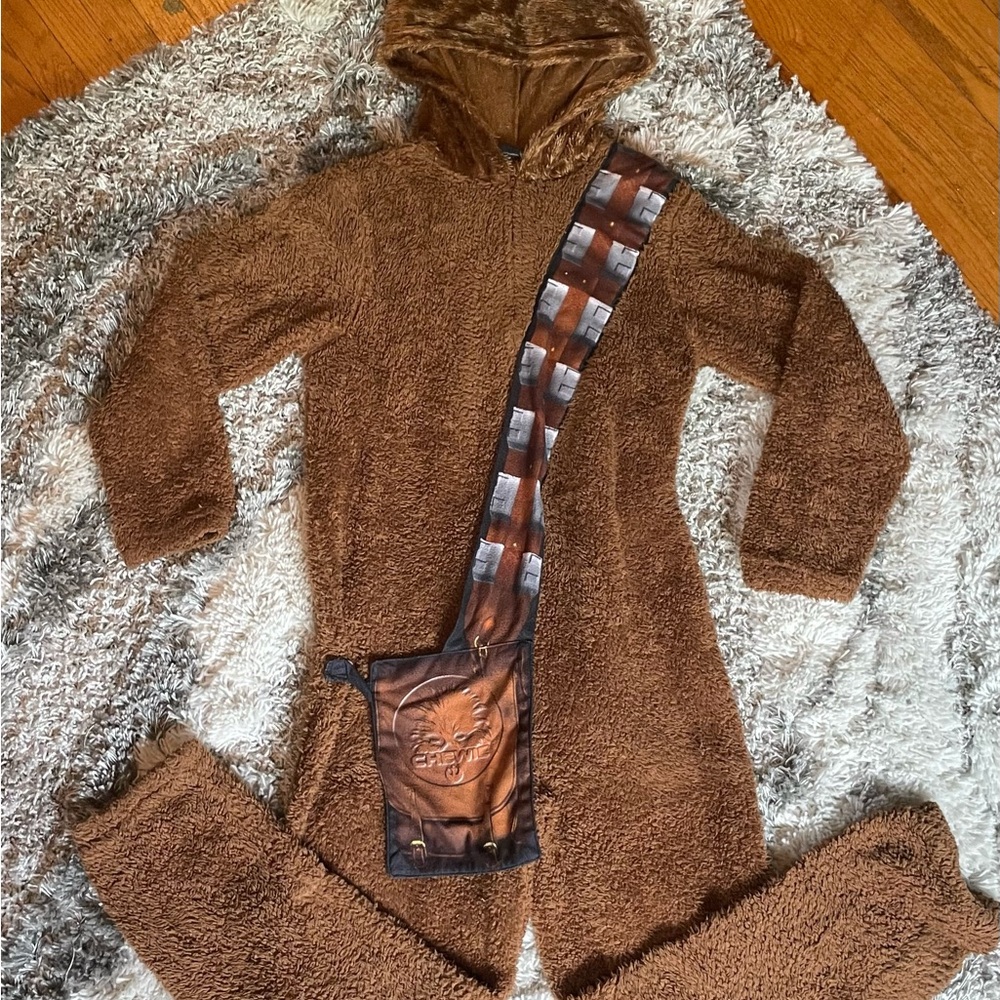 Star Wars Chewbacca Brown Fleece Hooded Onesie